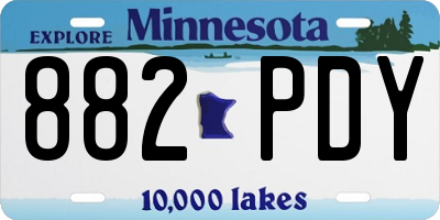 MN license plate 882PDY