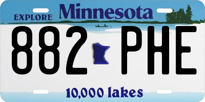 MN license plate 882PHE