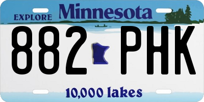 MN license plate 882PHK