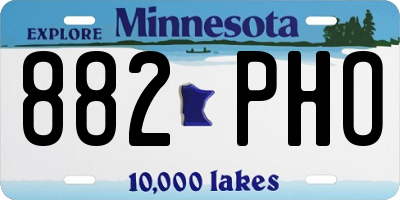 MN license plate 882PHO