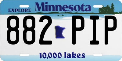 MN license plate 882PIP