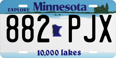 MN license plate 882PJX