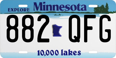 MN license plate 882QFG