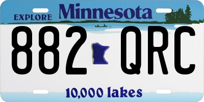 MN license plate 882QRC