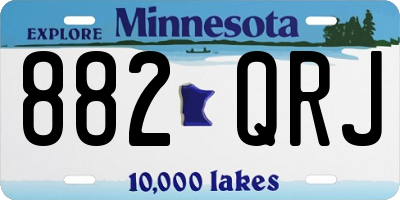 MN license plate 882QRJ