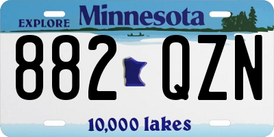 MN license plate 882QZN