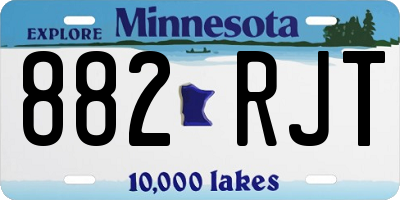 MN license plate 882RJT