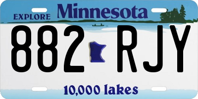 MN license plate 882RJY