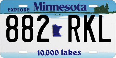 MN license plate 882RKL