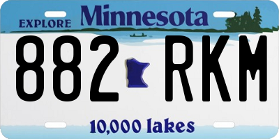 MN license plate 882RKM