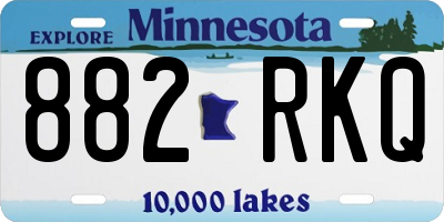 MN license plate 882RKQ