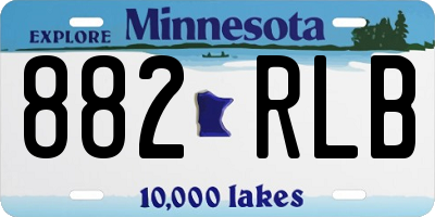 MN license plate 882RLB