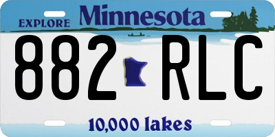MN license plate 882RLC