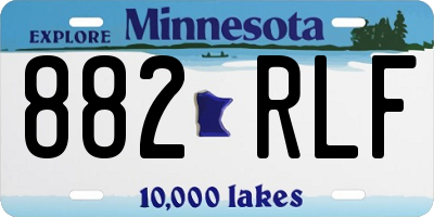 MN license plate 882RLF