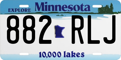 MN license plate 882RLJ