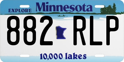 MN license plate 882RLP