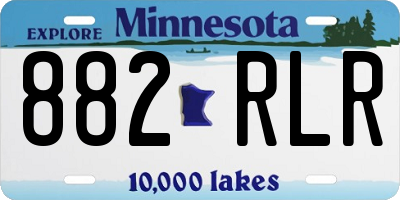 MN license plate 882RLR