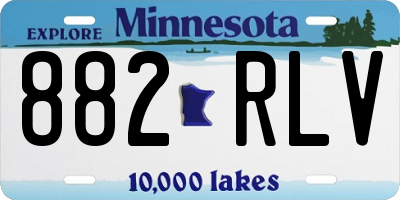 MN license plate 882RLV