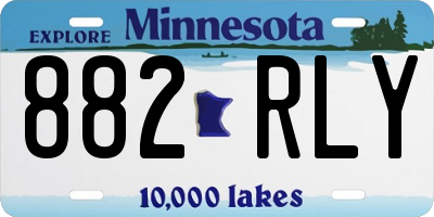 MN license plate 882RLY