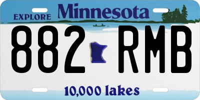 MN license plate 882RMB