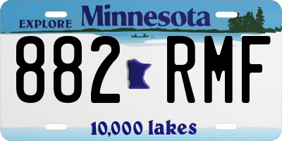 MN license plate 882RMF