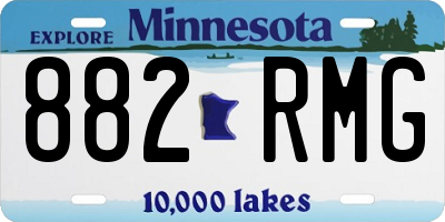 MN license plate 882RMG