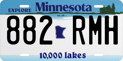 MN license plate 882RMH