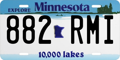 MN license plate 882RMI