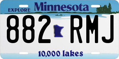 MN license plate 882RMJ