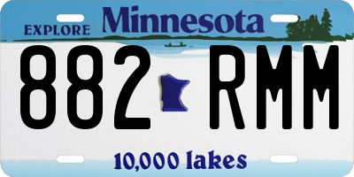 MN license plate 882RMM