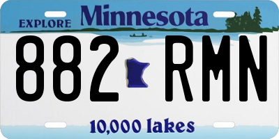 MN license plate 882RMN