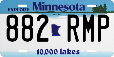 MN license plate 882RMP