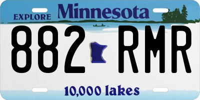 MN license plate 882RMR