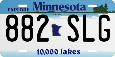 MN license plate 882SLG