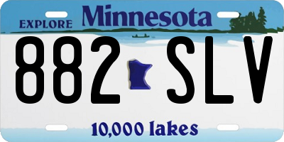 MN license plate 882SLV