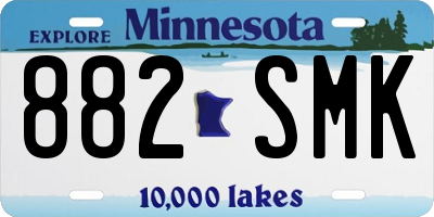 MN license plate 882SMK