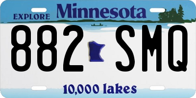 MN license plate 882SMQ