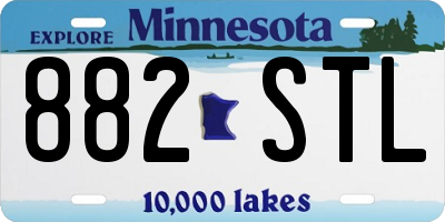 MN license plate 882STL