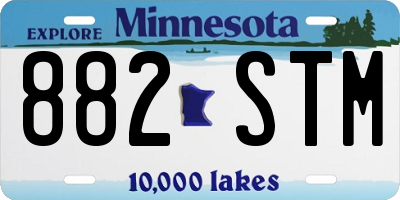 MN license plate 882STM