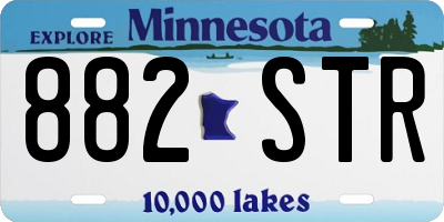 MN license plate 882STR