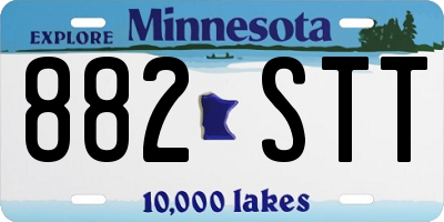 MN license plate 882STT