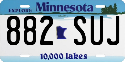 MN license plate 882SUJ