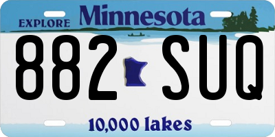 MN license plate 882SUQ