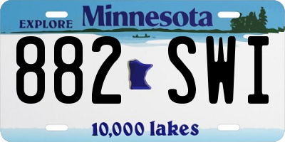 MN license plate 882SWI