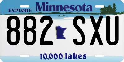 MN license plate 882SXU