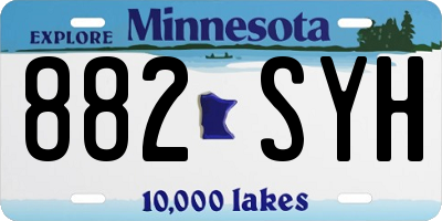 MN license plate 882SYH