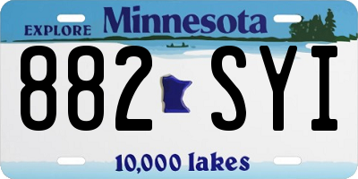 MN license plate 882SYI