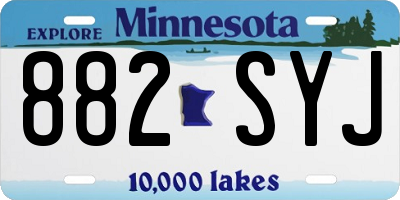 MN license plate 882SYJ