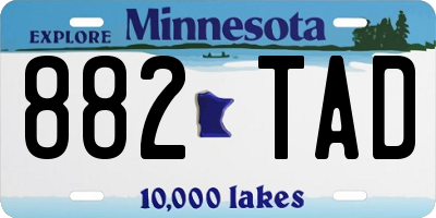 MN license plate 882TAD