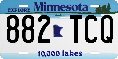 MN license plate 882TCQ